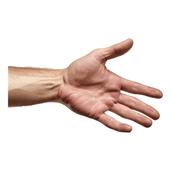 AI generated Man's hand png