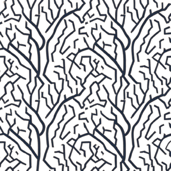 AI generated flower pattern tile png