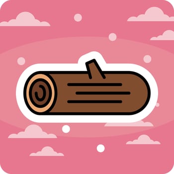 Log Vector Icon