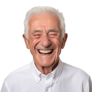 AI generated Old man portrait clip art png