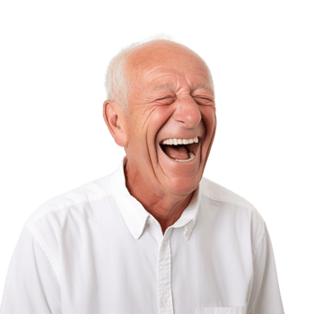 AI generated Old man portrait clip art png
