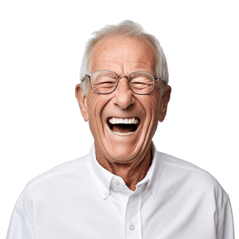 AI generated Old man portrait clip art png