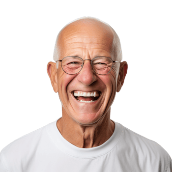 AI generated Old man portrait clip art png