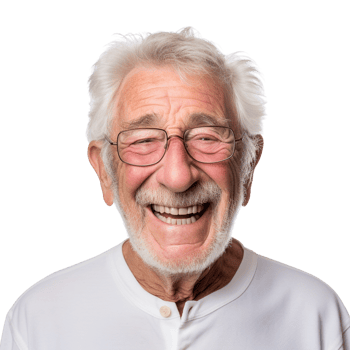 AI generated Old man portrait clip art png
