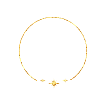 Aesthetic golden geometric frame png