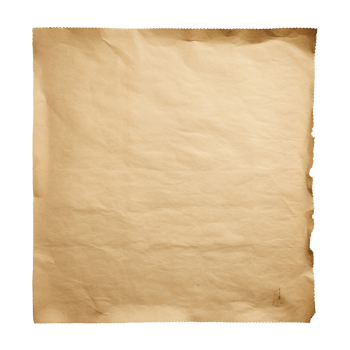 AI generated Old worn paper sheet clip art png