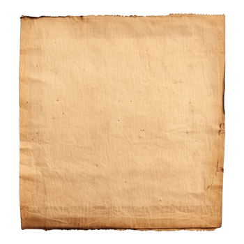 AI generated Old worn paper sheet clip art png