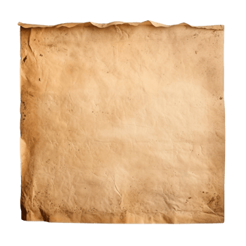 AI generated Old worn paper sheet clip art png