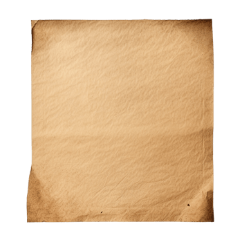 AI generated Old worn paper sheet clip art png