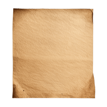 AI generated Old worn paper sheet clip art png