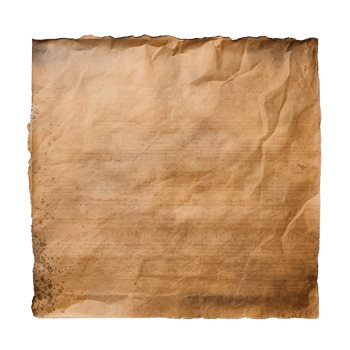 AI generated Old worn paper sheet clip art png