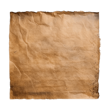 AI generated Old worn paper sheet clip art png