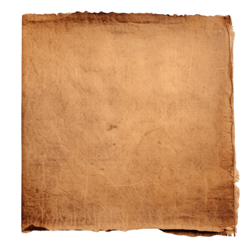 AI generated Old worn paper sheet clip art png