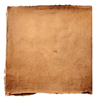 AI generated Old worn paper sheet clip art png