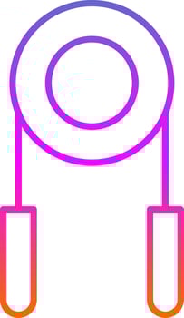 Hand Grip Line Gradient Icon vector