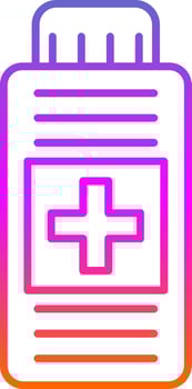 Syrup Line Gradient Icon vector