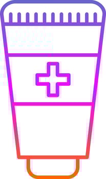 Hand Sanitizer Line Gradient Icon vector