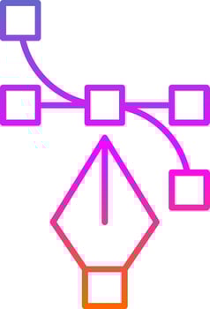 Vector Line Gradient Icon