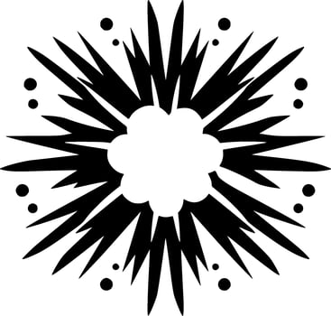 Explosion, Minimalist and Simple Silhouette - Vector illustration