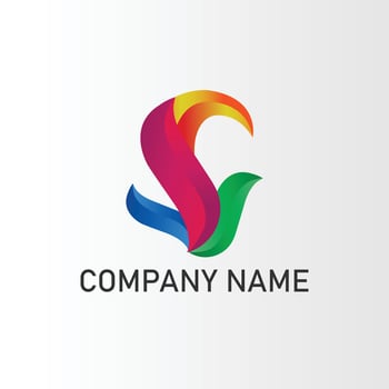 vector colorful abstract logo template