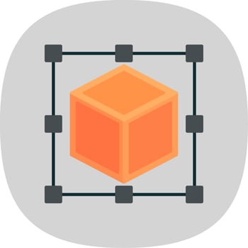 Scale Flat Curve Icon vector