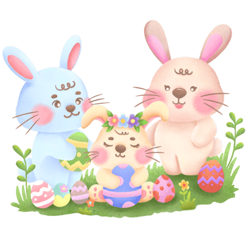Cute bunny easter png