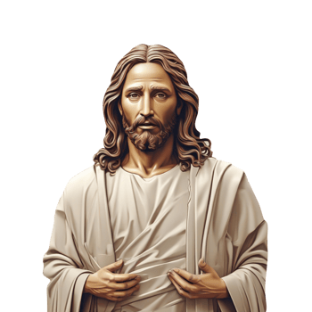 AI generated jesus christ statue png