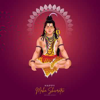 Happy Maha Shivratri Poster vector