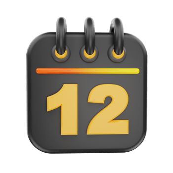 3d rendering calender icon object png