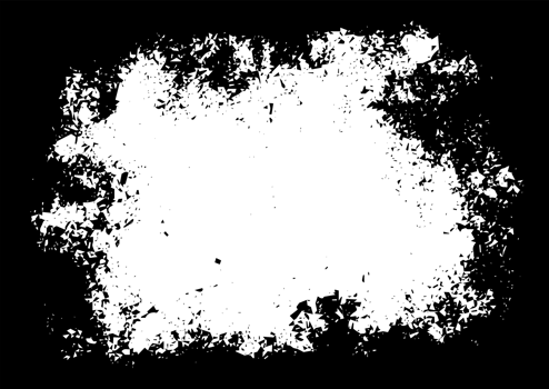 Grunge border texture background. Abstract frame overlay. PNG graphic illustration with transparent background.
