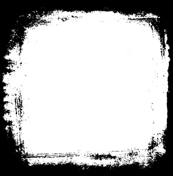 Grunge border texture background. Abstract frame overlay. PNG graphic illustration with transparent background.