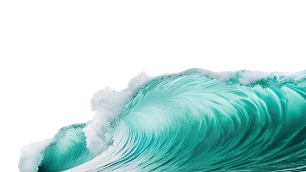 AI generated Sea wave clip art png