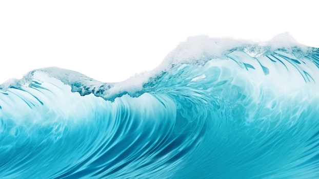AI generated Sea wave clip art png