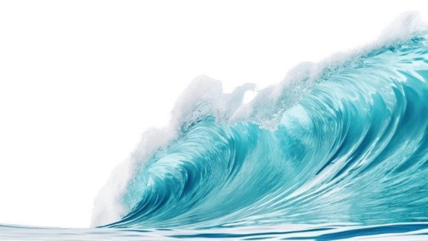 AI generated Sea wave clip art png