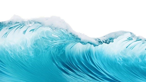 AI generated Sea wave clip art png