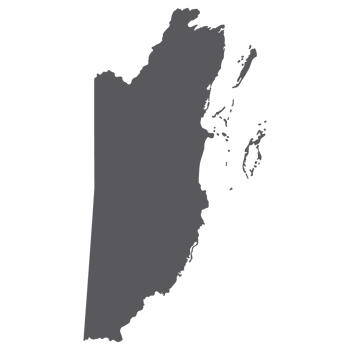 Belize map. Map of Belize in grey color png
