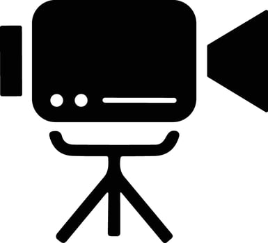 Movie video camera. Camera icon symbol sign vector illustration. Film Camera. Old Cinema icons. Film shooting, film player