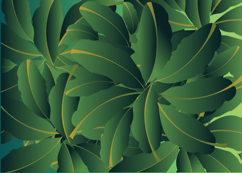 green leaves background vector