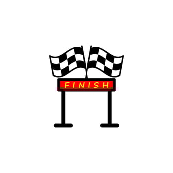 finish icon vector design templates simple