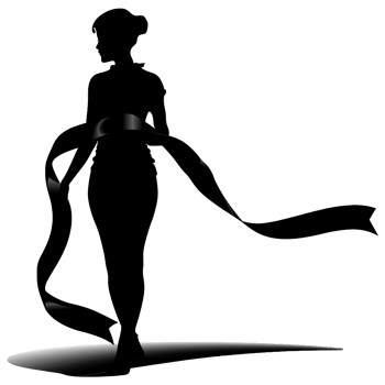 AI generated Silhouette women isolated on transparent background png