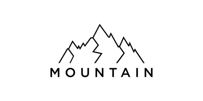 Mountain logo design.. vector