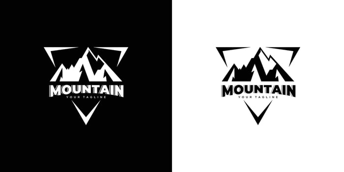 Mountain logo design . vector