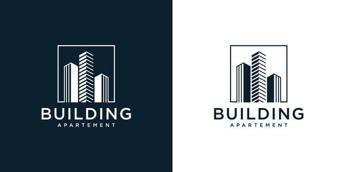 Building logo design architecture inspiration vector