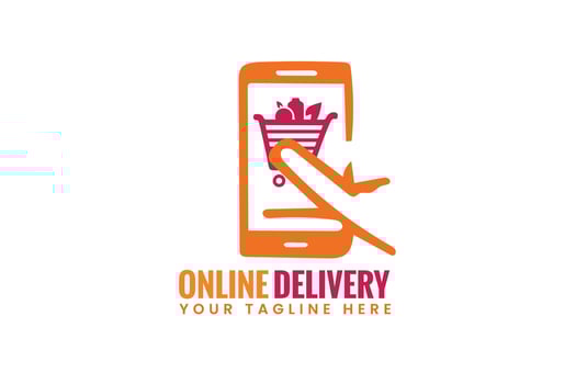 grocery logo design vector