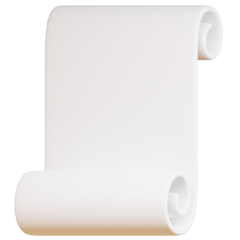 3D paper icon on transparent background png