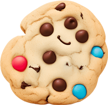 AI generated Chocolate Chip Cookies icon, a cute colorful Chocolate Chip Cookies icon. png