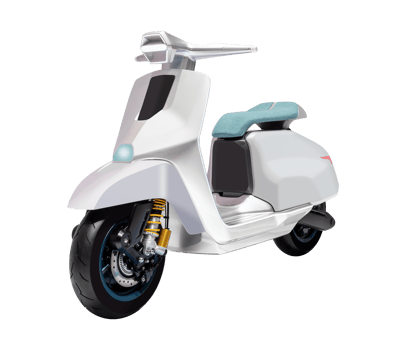 Grey electric motorcycle png