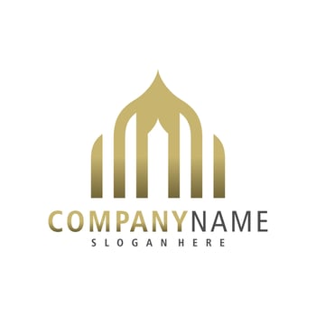 Mosque logo design vector. Creative Mosque logo concepts template vector