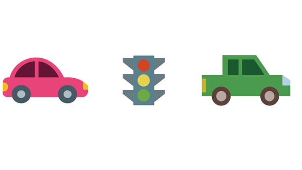 Collection of transportation vhiecles vector icon set
