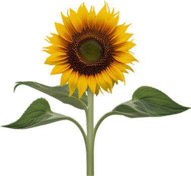 AI generated Sunflower clipart. A cute Sunflower flower icon. png